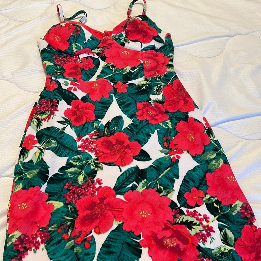 Flora print dress